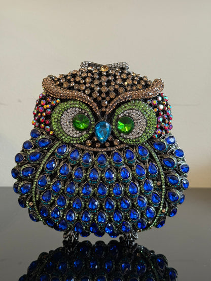 Owl Crystal Clutch