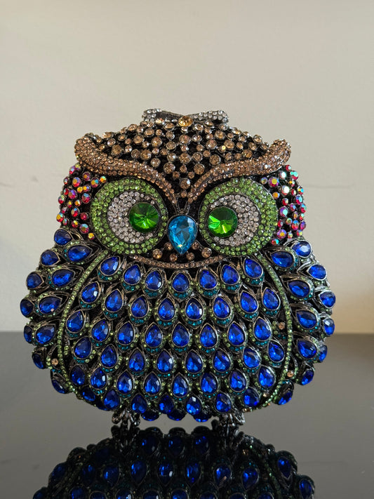 Owl Crystal Clutch