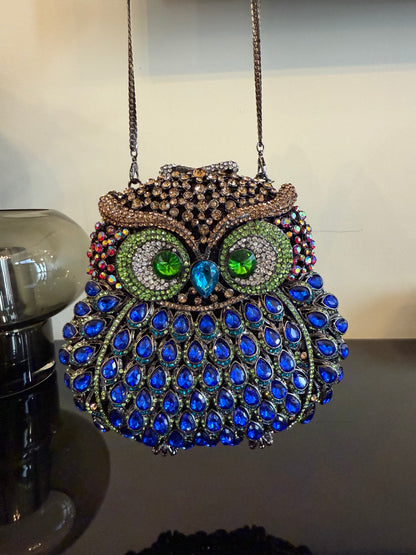 Owl Crystal Clutch